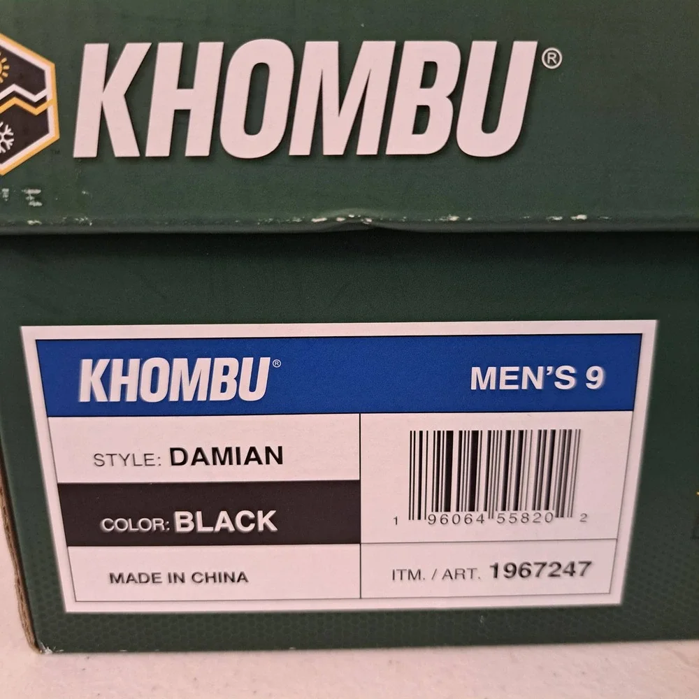 Khombu Damian Mule Mens 9 Black New Suede Cork Insole Buckle Clog 1253-462